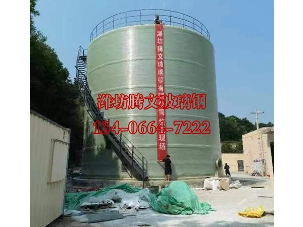 1000m³油田注水站储罐-陕西延安石沟子油田施工现场
